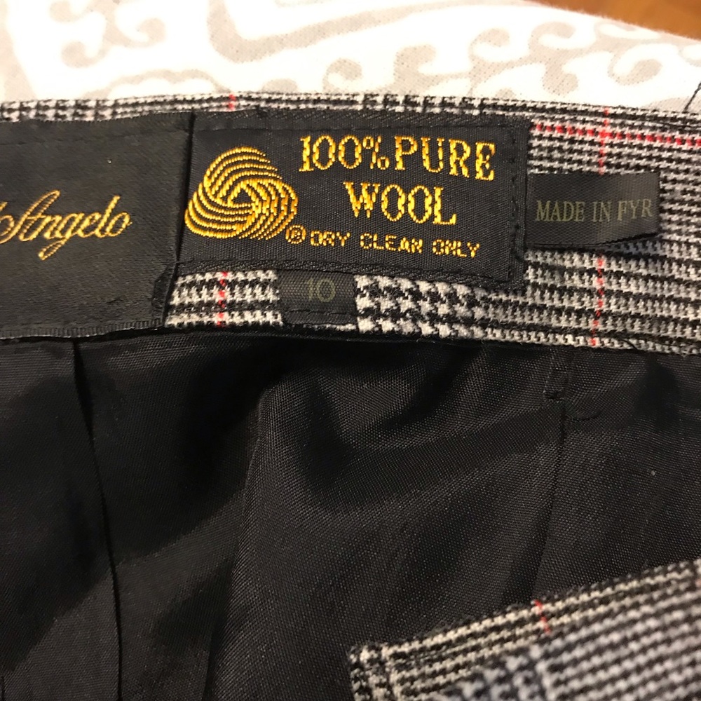 Giorgio Sant Angelo Wool Pants. Size 10. 100% Wool - Picture 5 of 5